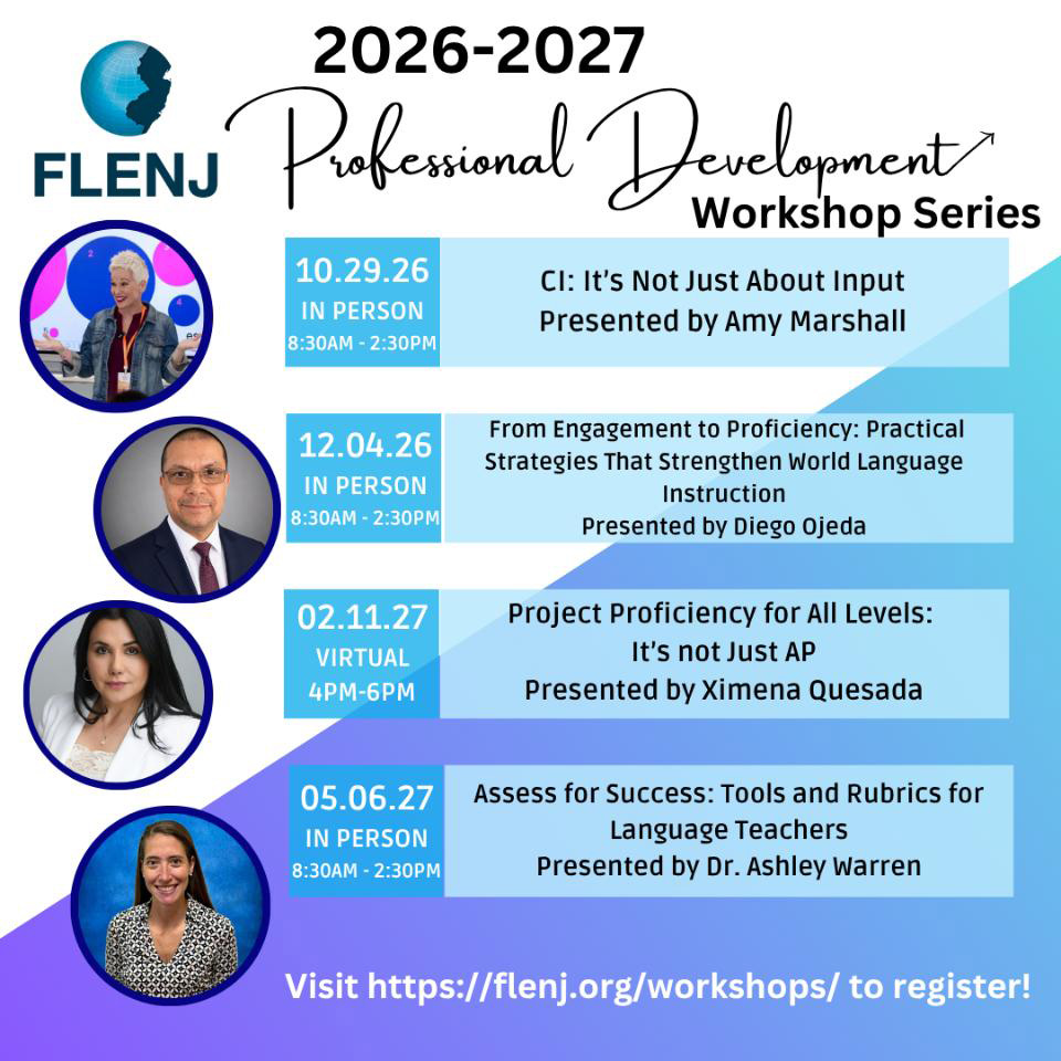 FLENJ Professional Workshops 2026-27